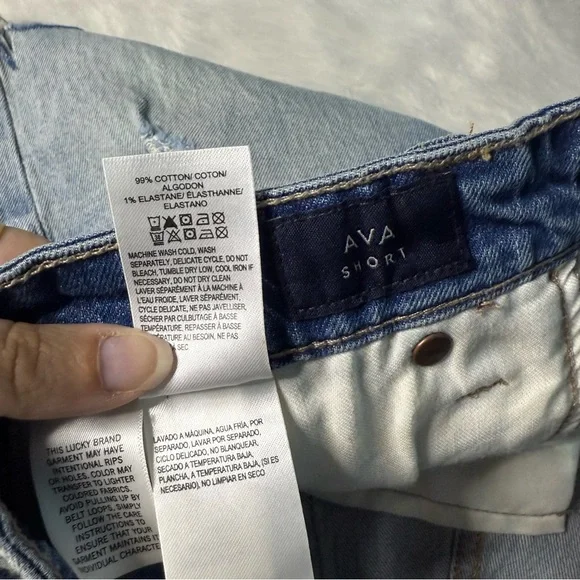 Lucky Brand Raw Edge Ava Shorts - Picture 4 of 4